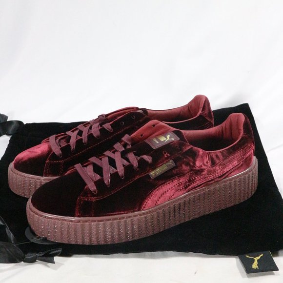 FENTY x PUMA Rihanna Creeper Burgundy Sneakers Sz 10 US Men 11.5 Wmn - Picture 3 of 16
